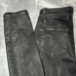 Paige Denim Verdugo Ultra Skinny Jeans Size 26 Coated  Black